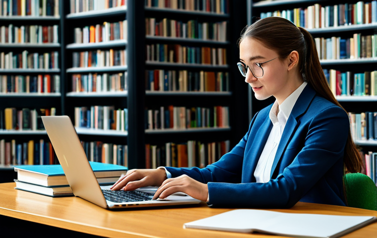 **
"A student using 챗GPT API on a laptop, sitting at a desk in a brightly lit library, fully clothed, modest attire, safe for work, appropriate content, perfect anatomy, natural proportions, professional setting, family-friendly."
**